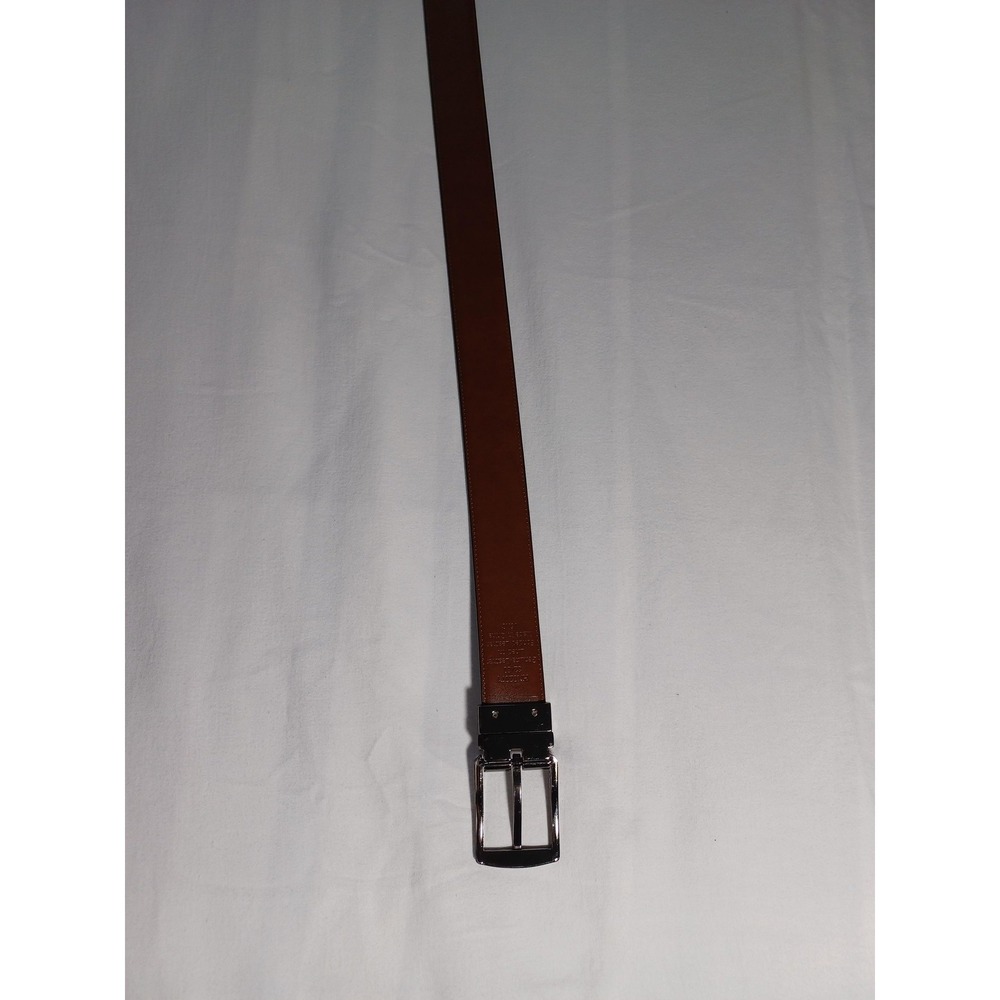 Belt Mens 32 Brown Leather Braided Woven Dress Casual Buckle Adjustable Classic